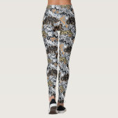 Graffiti-Muster Leggings (Rückseite)