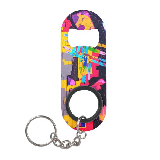 Graffiti-Muster Mini Flaschenöffner (Vorderseite)
