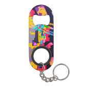 Graffiti-Muster Mini Flaschenöffner (Rückseite)