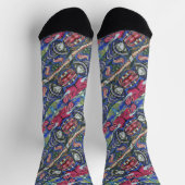 Graffiti-Muster Socken (Oben)