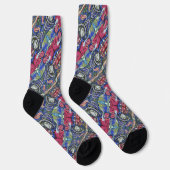 Graffiti-Muster Socken (Rechts)