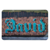 Graffiti Name Tag: David Magnet (Horizontal)