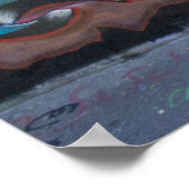 Graffiti Name Tag: David Poster (Ecke)