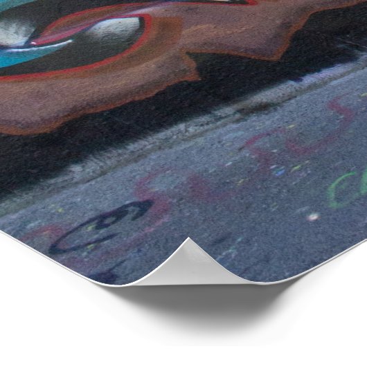 Graffiti Name Tag: David Poster (Ecke)