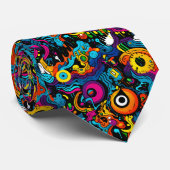 Graffiti Neck Tie Krawatte (Gerollt)
