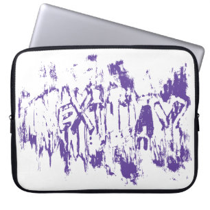 Graffiti Nextday Grunge Pinsel Abstracte Typografi Laptopschutzhülle