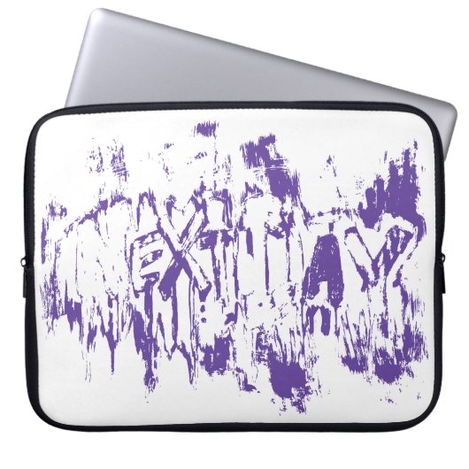 Graffiti Nextday Grunge Pinsel Abstracte Typografi Laptopschutzhülle (Vorderseite)
