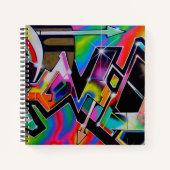 Graffiti-Notebook Notizblock (Vorderseite)