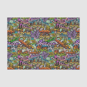 Graffiti old skool Decoupage Seidenpapier