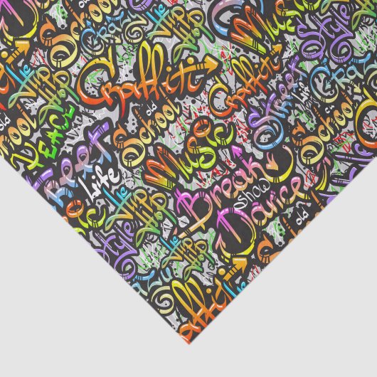 Graffiti old skool Decoupage Seidenpapier (Ausschnitt)