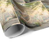 Graffiti On Brick Wall Humanity Mural Geschenkpapier (Rolleneckpunkt)