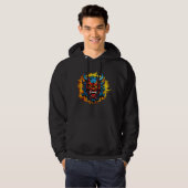 Graffiti Oni Mask Illustration Fett und einzigarti Hoodie (Vorne ganz)