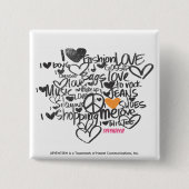 Graffiti-Orange Button (Vorderseite)