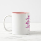 Graffiti orange/lila zweifarbige tasse (Links)