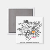 Graffiti Orange Magnet (Vorderseite/Rückseite)