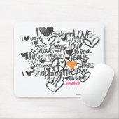 Graffiti-Orange Mousepad (Mit Mouse)