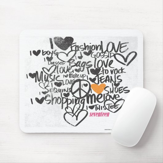 Graffiti-Orange Mousepad (Mit Mouse)