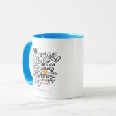 Graffiti-Orange Tasse (Vorderseite Links)