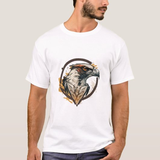 Graffiti Paint Eagle Bird Creative Art Malerei T-Shirt (Vorderseite)