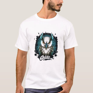 Graffiti Paint Owl Bird Creative Art Malerei T-Shirt