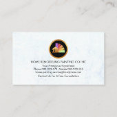 Graffiti Paint Spritzer Gold Zuhause Brush Visitenkarte (Rückseite)