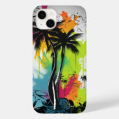 Graffiti Palm Tree Case-Mate iPhone Hülle (Rückseite)