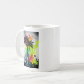 Graffiti Palm Tree Kaffeetasse (Vorderseite Links)