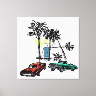 Graffiti Palms Low Rider Leinwanddruck
