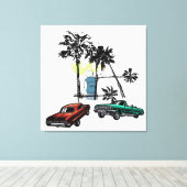 Graffiti Palms Low Rider Leinwanddruck (Insitu (Holzboden))