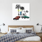 Graffiti Palms Low Rider Leinwanddruck (Insitu (Schlafzimmer))