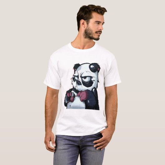 Graffiti-Panda-Bär T-Shirt (Vorne ganz)