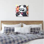 Graffiti Panda Bear Leinwanddruck (Insitu (Schlafzimmer))