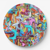 Graffiti Pappteller (Vorderseite)