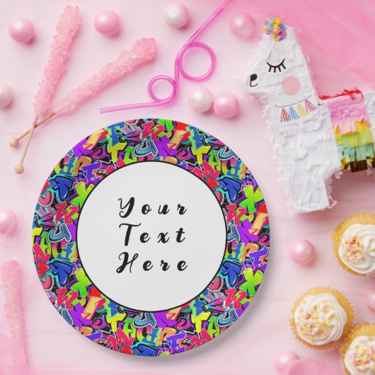 Graffiti Pappteller (Party)