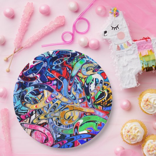 Graffiti Pappteller (Party)