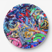 Graffiti Pappteller (Vorderseite)