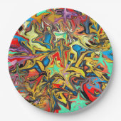 Graffiti Pappteller (Vorderseite)