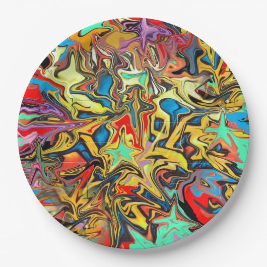 Graffiti Pappteller (Vorderseite)