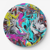 Graffiti Pappteller (Vorderseite)