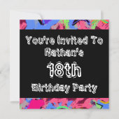 Graffiti ~ Party Einladung (Vorderseite)