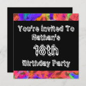 Graffiti ~ Party Einladung (Vorne/Hinten)