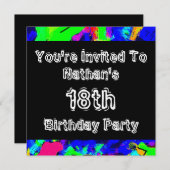 Graffiti ~ Party Einladung (Vorne/Hinten)