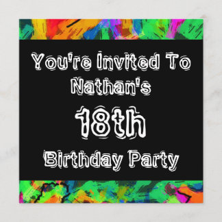 Graffiti ~ Party Einladung