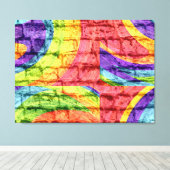 Graffiti Pastel Brick Wall Leinwanddruck (Insitu (Holzboden))