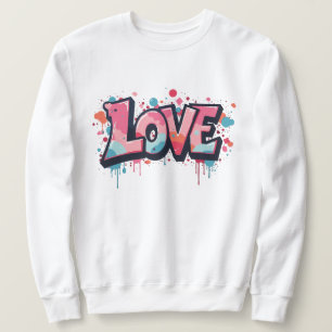 Graffiti Pastel Liebe Bombe Sweatshirt