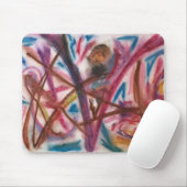 Graffiti-Pastellkunst-Ausdruck Mousepad (Mit Mouse)