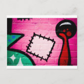 Graffiti Patch und Lolly. Postkarte (Vorderseite)