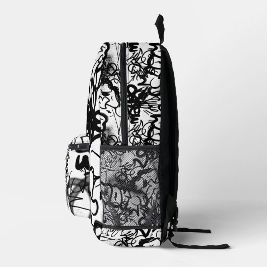 Graffiti Pattern Bedruckter Rucksack (Rechts)