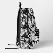 Graffiti Pattern Bedruckter Rucksack (Links)