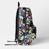 Graffiti Pattern Bedruckter Rucksack (Links)